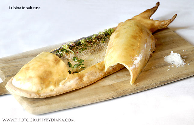     photo of: Ken Oringer -  Lubina in salt rust 