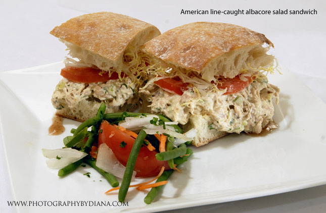 Larry Forgione: American line-caught albacore salad sandwich 